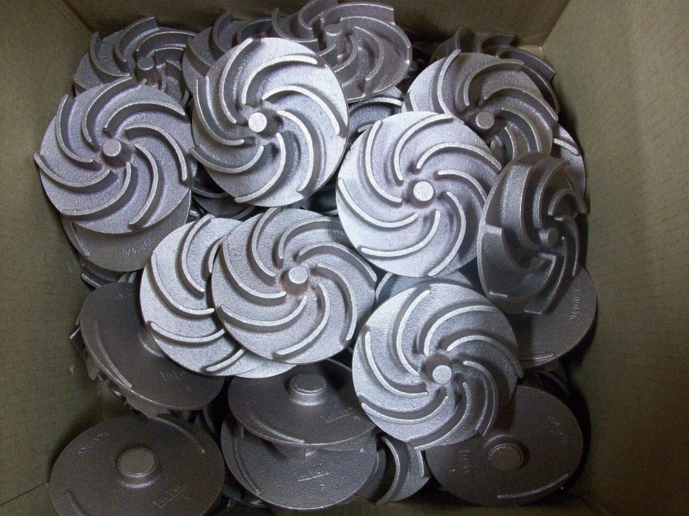 Precision-cast aluminum impellers with a durable, high-performance design for industrial and manufacturing applications. Non-ferrous metal casting ensures strength, efficiency, and reliability in aerospace, automotive, and pump systems.